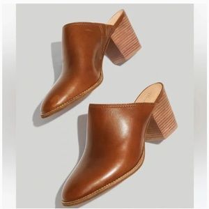 Madewell Harper Mule Saddle Brown 7.5